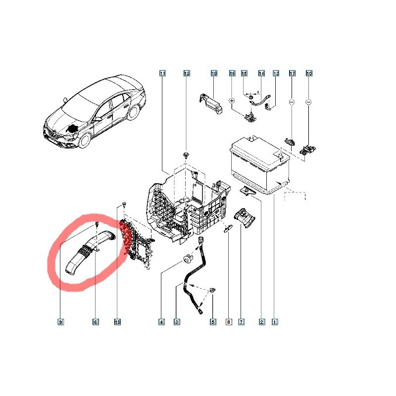 244937539R TALISMAN MEGANE IV HAVA KANALI