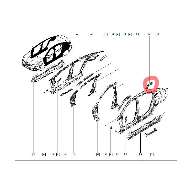 768850243R MEGANE IV 4 TAKVIYE PARÇASI MAIS