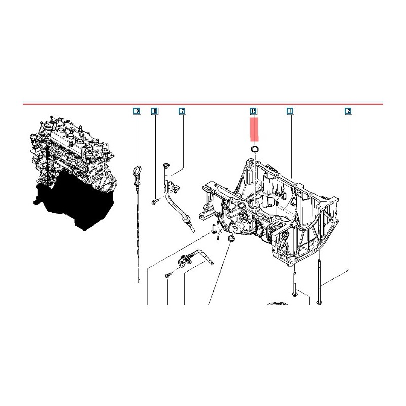 15066ED000 MEGANE CLIO 4 DUSTER  H5F KARTER SIZDIRMAZLIK ORING