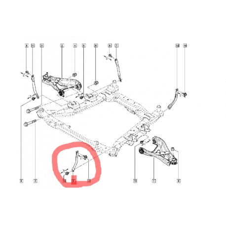 554952620R YENI DUSTER XJD SOL ÖN BEŞIK KOLU DENGE TABLA