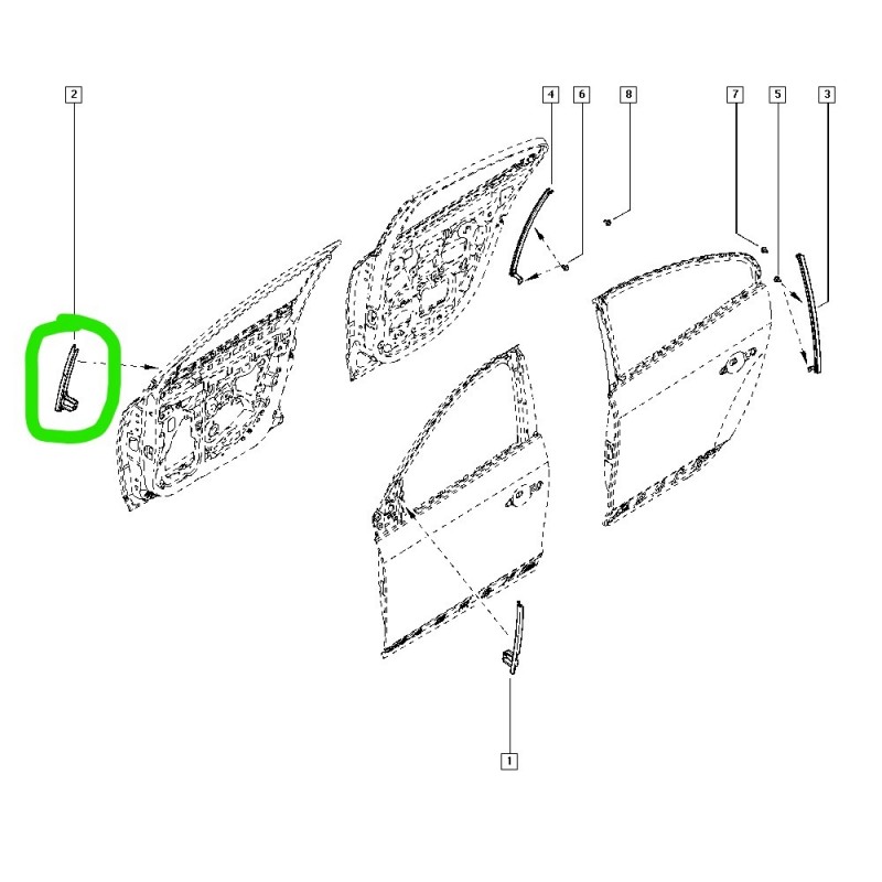 802407459R FLUENCE SAG ON KAPI CAM DIREGI KIZAGI