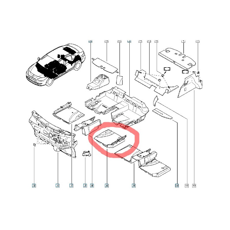 749410005R FLUENCE SOL ÖN TABAN SACI SES KESICI PLASTIGI