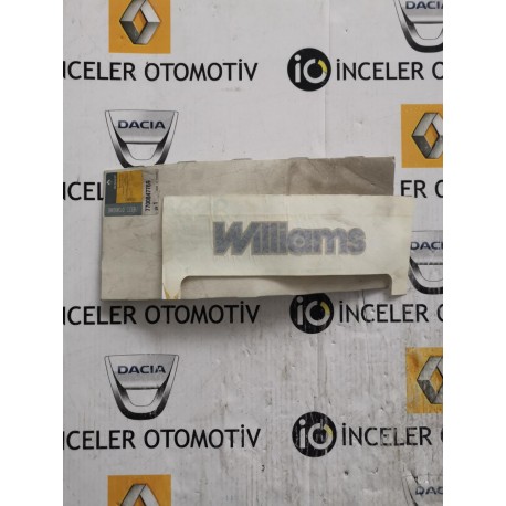 7700847769 RENAULT CLIO WILLIAMS YAZI STICKER ORJINAL MAIS