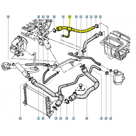 7700830112 MEGANE RADYATÖR GIRIS HORTUMU MAIS