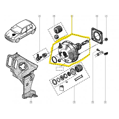 7701207756 CLIO 2 FREN HAVA DEPO SERVO WESTINGHOUSE MAIS