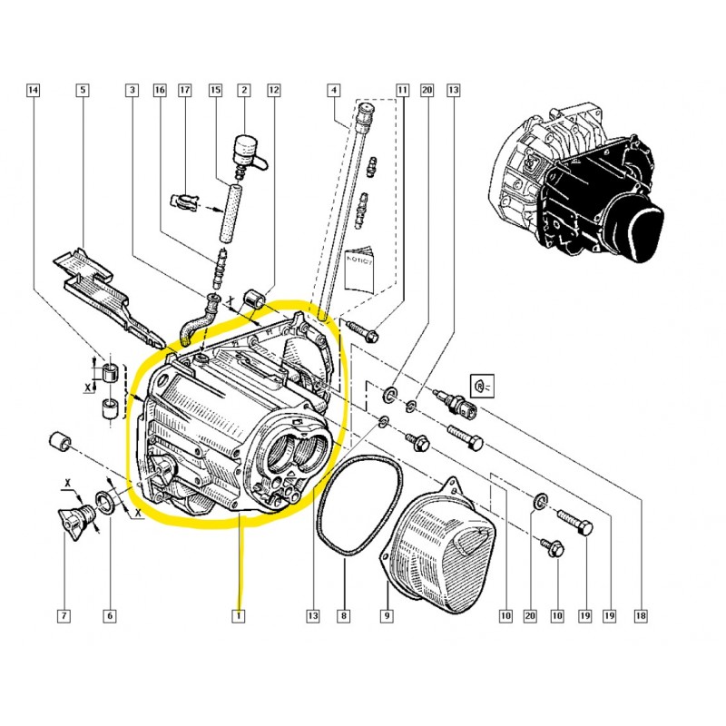 7701469036 MEGANE JC5 ŞANZIMAN KUTUSU MAIS