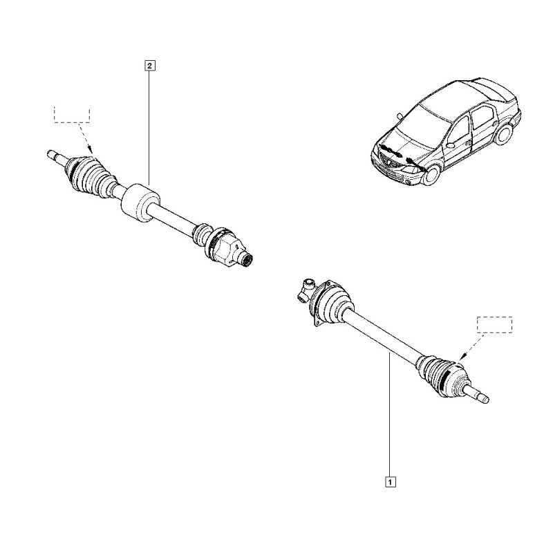 391006331R LOGAN SAĞ AKS KOMPLE MAIS