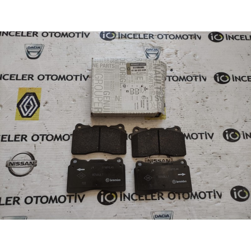 410603303R MEGANE 3 COUPE SPORT ÖN BALATA TAKIMI MAIS