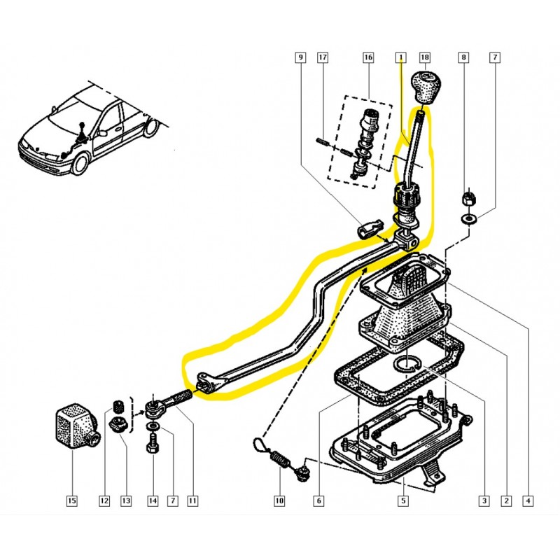 7701470782 LAGUNA 1 KOMPLE VITES KOLU MAIS B56D