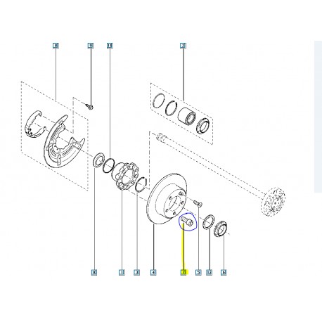 8201057734 MASTER 3 III ARKA DISK CIVATASI MAIS ADET