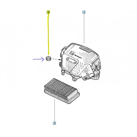 7701053993 MEGANE LAGUNA HAVA FILTRE KUTU CONTASI MAIS