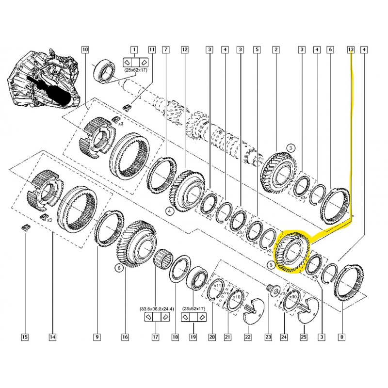 8200166706 TALISMAN XFD ŞANZIMAN DIŞLI BURCU MAIS