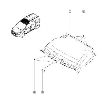 739109944R DACIA DOKKER TAVAN KAPLAMASI MAIS