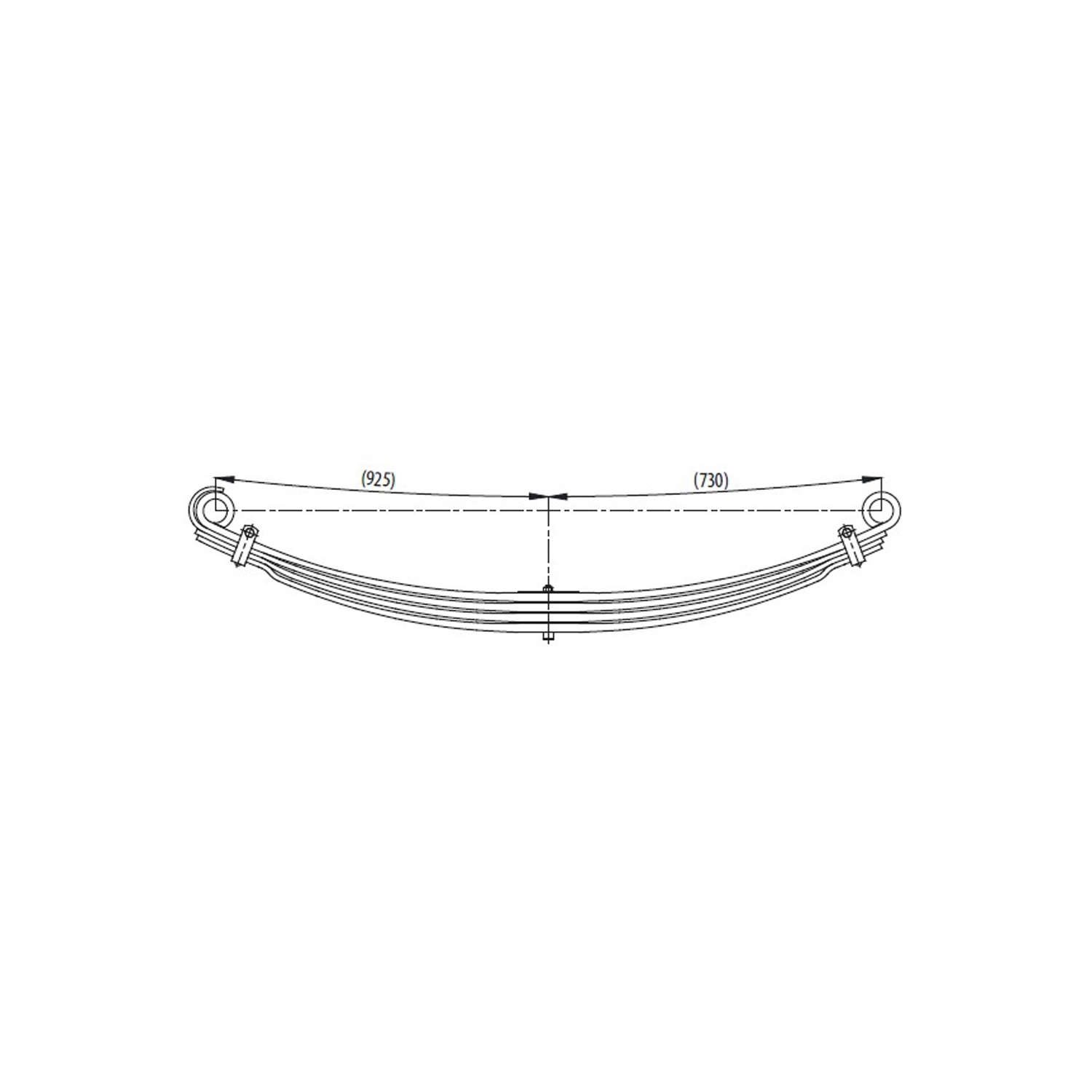 MAN Tgs 41.360 Front Complete Leaf Spring - 1. VE 2. Axle