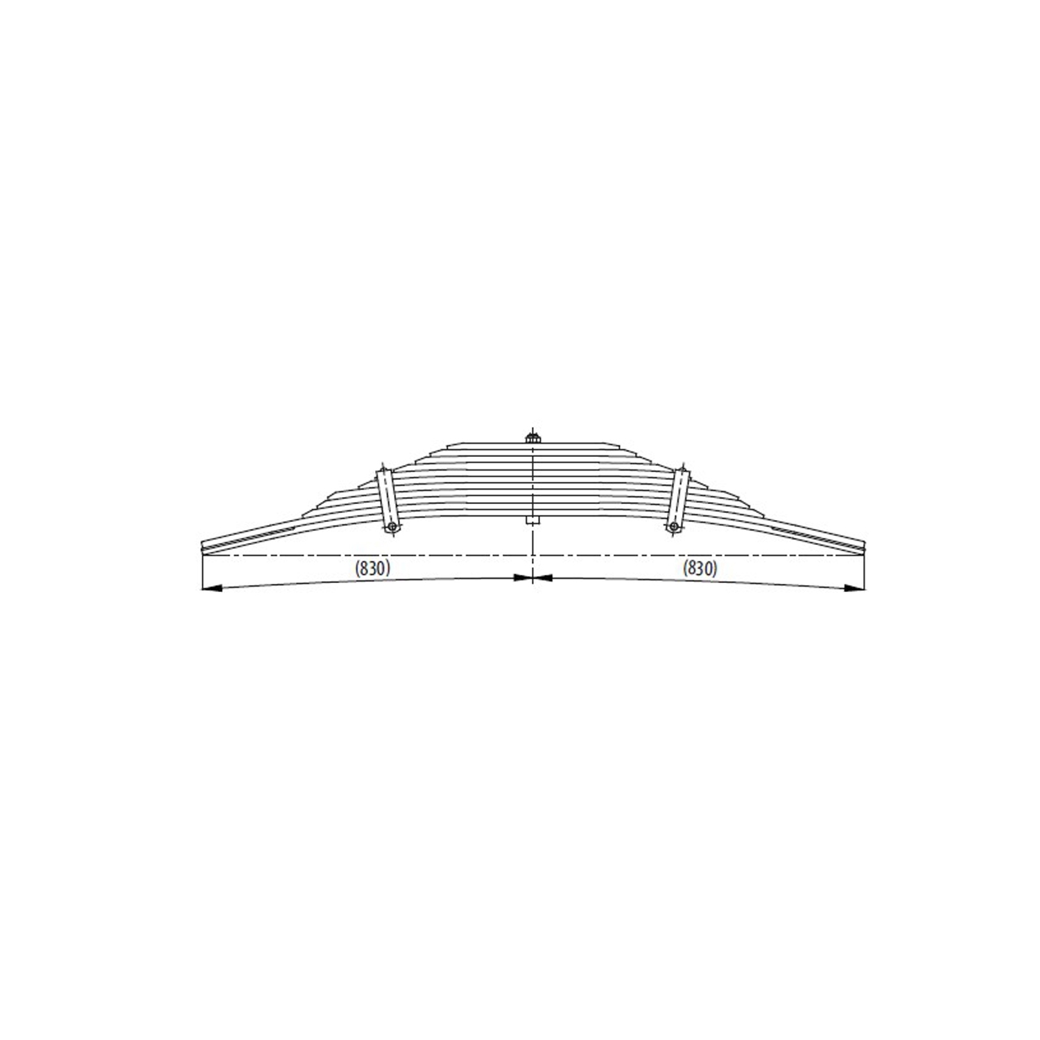 Renault Kerax 440 / Volvo Fmx 500 Rear Complete Leaf Spring