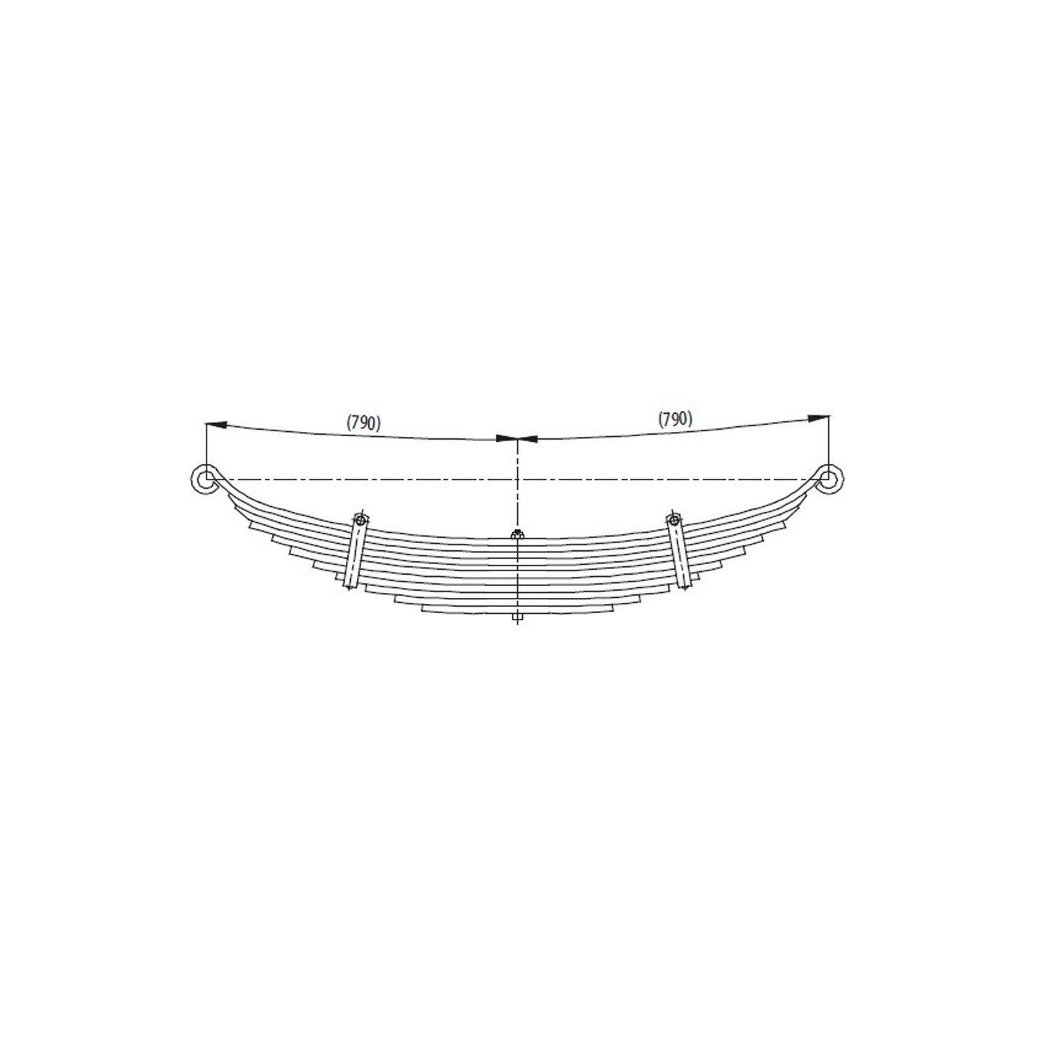 MAN 26.281 Rear Complete Leaf Spring