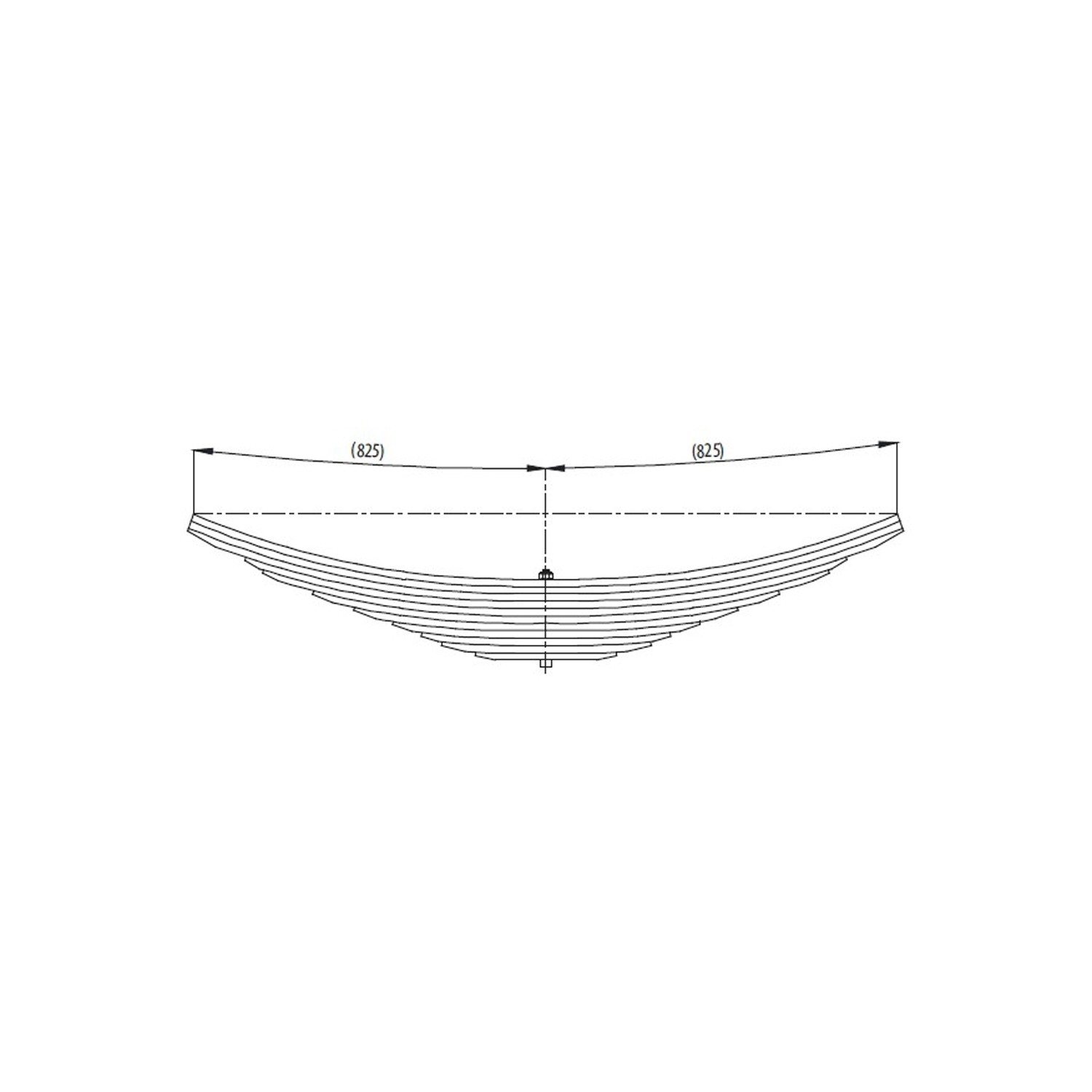 MAN 33.372 Rear Complete Leaf Spring