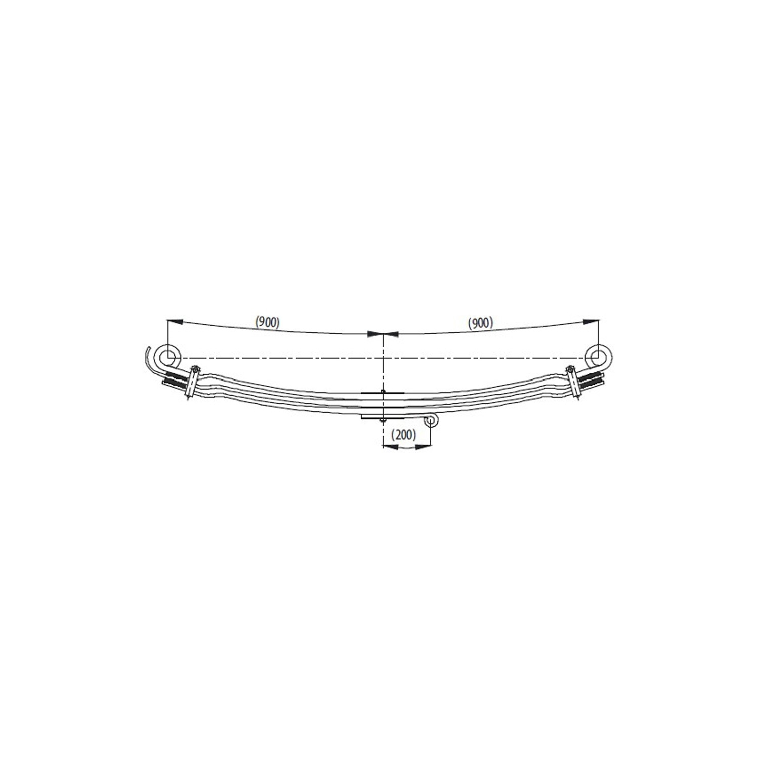 MAN 19.423 / 40.423 Front Complete Leaf Spring