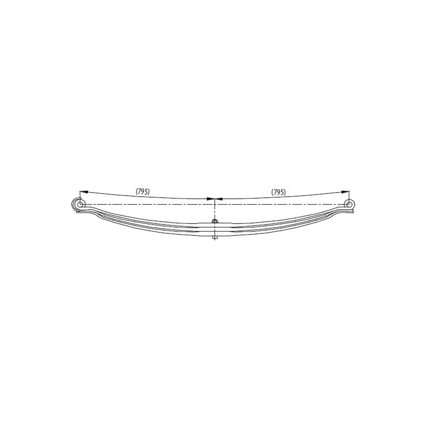 Renault Kerax 440 2. Axle Complete Leaf Spring