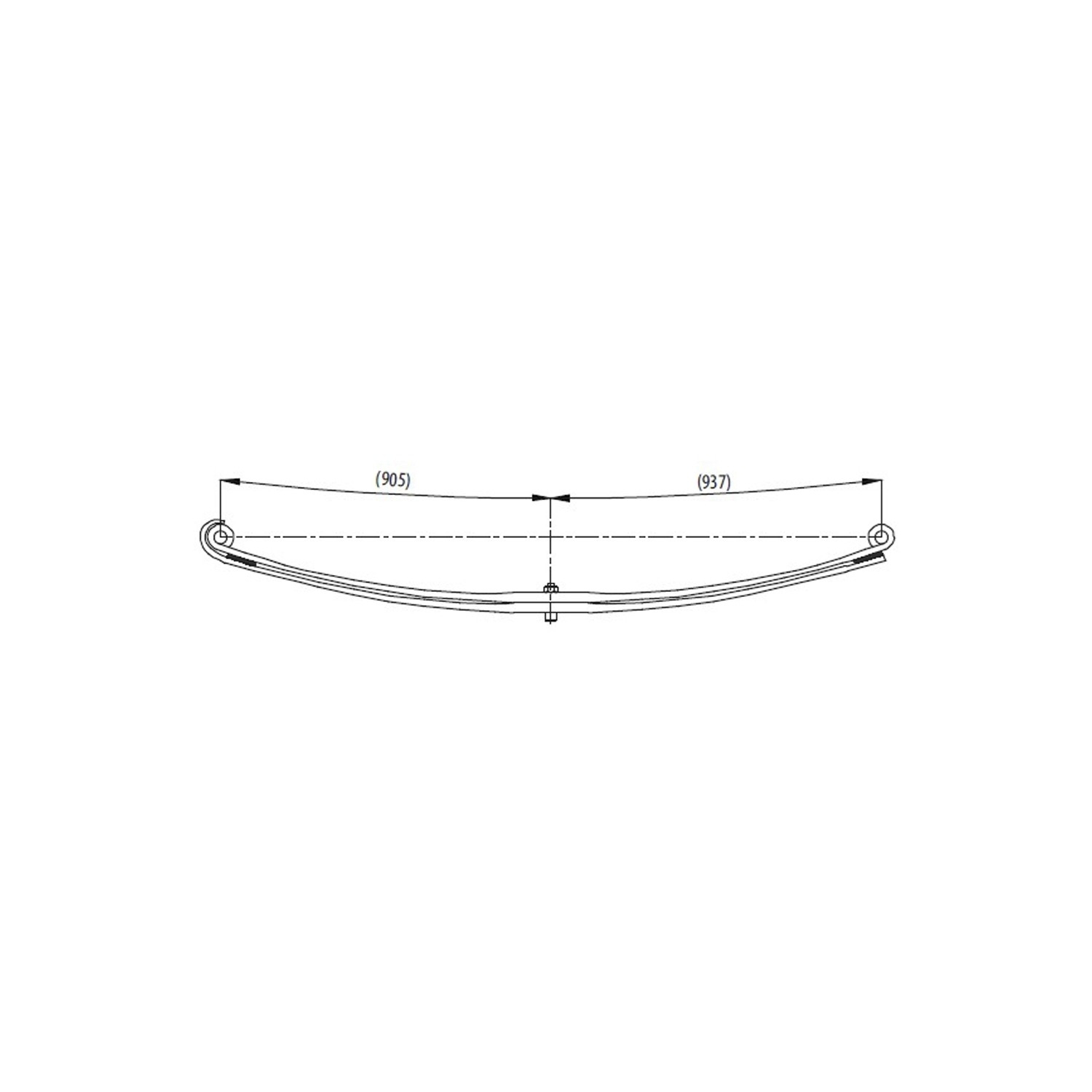 Renault Kerax 440 1. Axle Complete Leaf Spring
