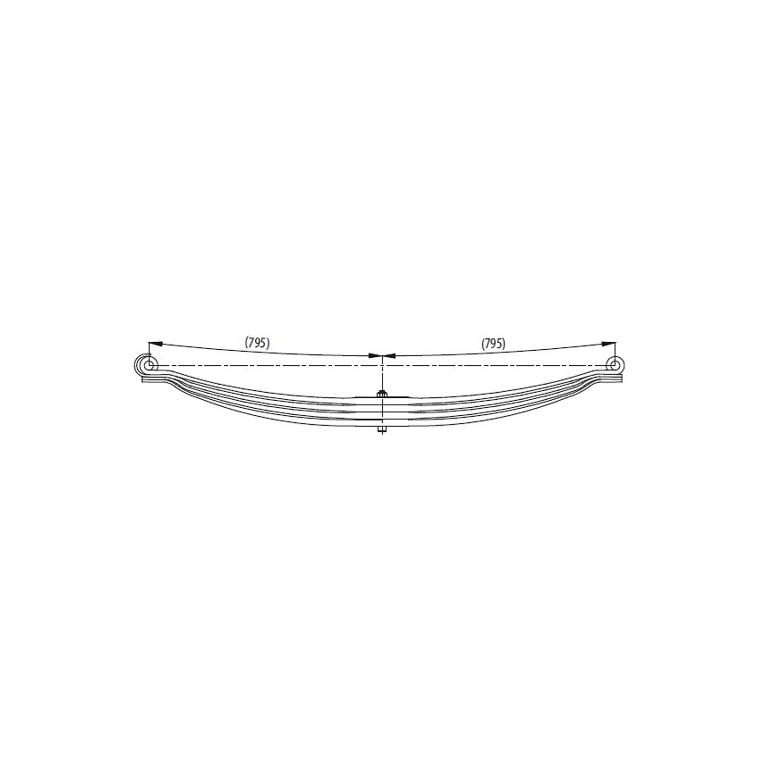 Renault Kerax 520 2. Axle Complete Leaf Spring