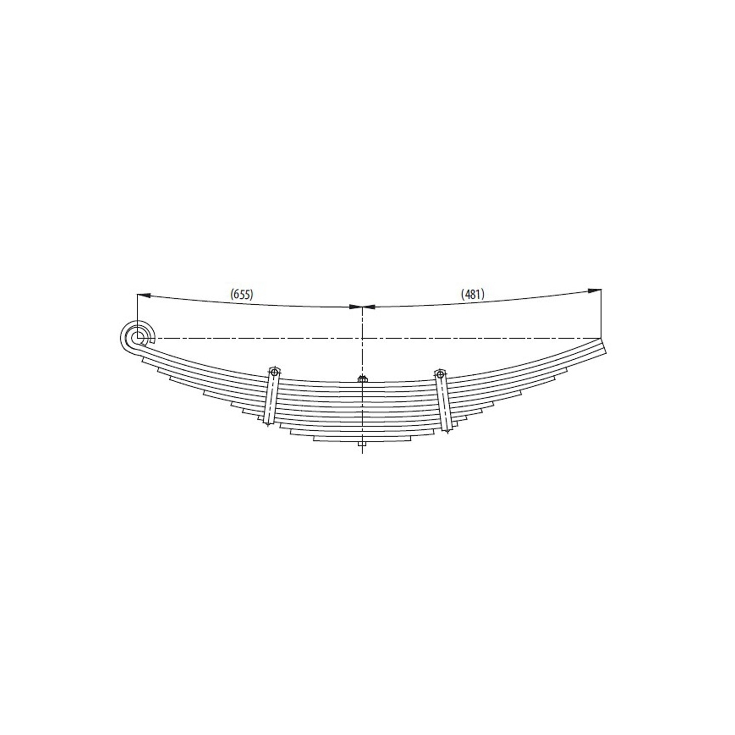 MAN 12.153 - Çeçen - Rear Complete Leaf Spring